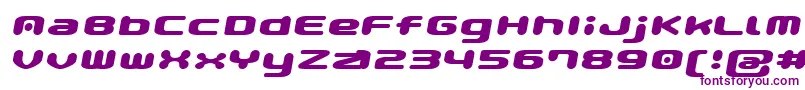 Gaufontpopmagic Font – Purple Fonts on White Background