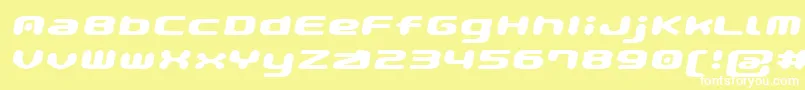 Gaufontpopmagic Font – White Fonts on Yellow Background