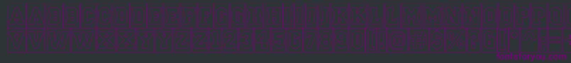 ACampuscmotlBold Font – Purple Fonts on Black Background