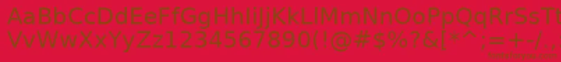 BitstreamVeraSansRoman Font – Brown Fonts on Red Background