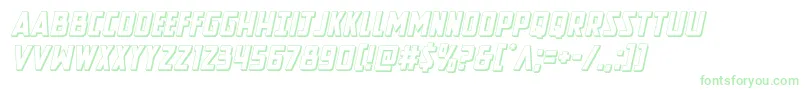 Newcomictitle3Dital Font – Green Fonts on White Background