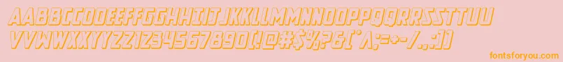 Newcomictitle3Dital Font – Orange Fonts on Pink Background