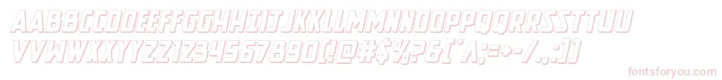 Newcomictitle3Dital Font – Pink Fonts on White Background