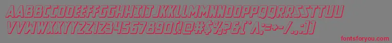Newcomictitle3Dital Font – Red Fonts on Gray Background