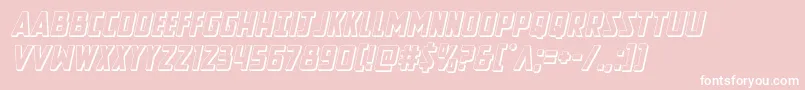 Newcomictitle3Dital Font – White Fonts on Pink Background