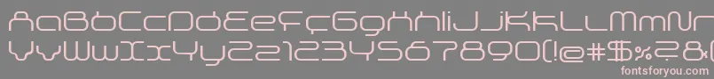 Supersonic Font – Pink Fonts on Gray Background