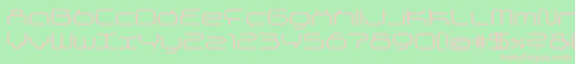 Supersonic Font – Pink Fonts on Green Background