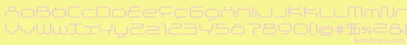 Supersonic Font – Pink Fonts on Yellow Background