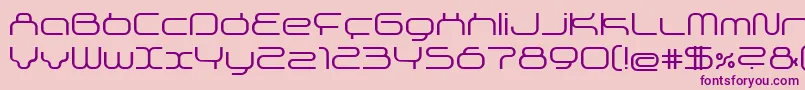 Supersonic Font – Purple Fonts on Pink Background