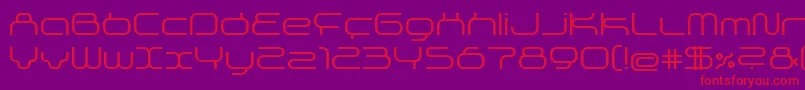Supersonic Font – Red Fonts on Purple Background