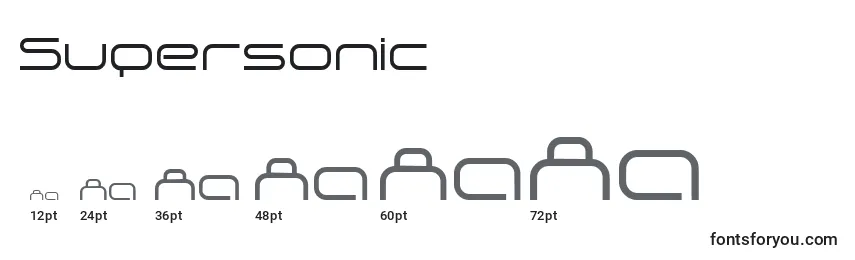 Supersonic Font Sizes
