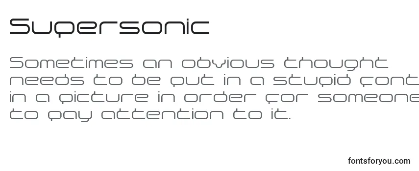 Supersonic-fontti