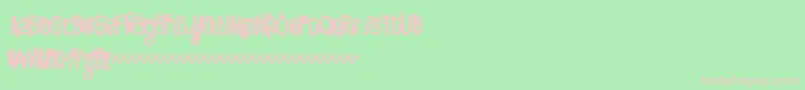 Fttwod Font – Pink Fonts on Green Background