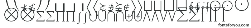 フォントMathExtensionsA – マケドニア文字