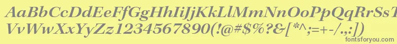 Saiba mais sobre a fonte KeplerstdSemiboldextitsubh Fonte KeplerstdSemiboldextitsubh – fontes cinzas em um fundo amarelo