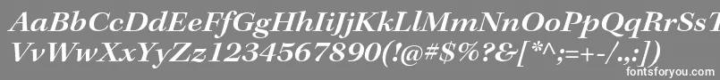 KeplerstdSemiboldextitsubh Font – White Fonts on Gray Background