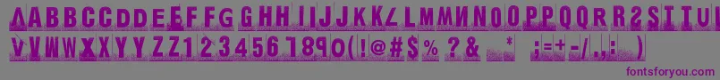 Ghettomarquee Font – Purple Fonts on Gray Background