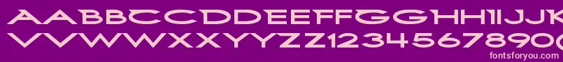 fuente FirstblindtwoRegular – Fuentes Rosadas Sobre Fondo Morado