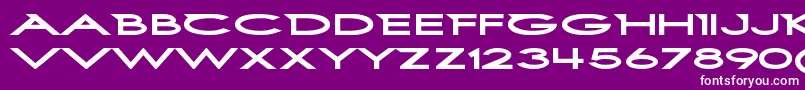 fuente FirstblindtwoRegular – Fuentes Blancas Sobre Fondo Morado