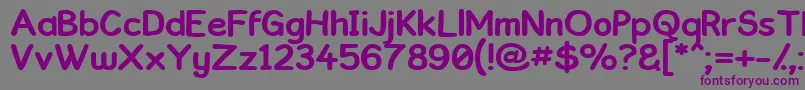 Kronika Font – Purple Fonts on Gray Background