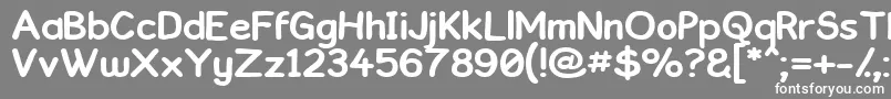 Kronika Font – White Fonts on Gray Background