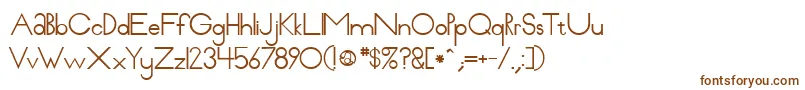 Шрифт Pabloco – коричневые шрифты на белом фоне