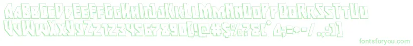 Majorforce3Dleft Font – Green Fonts