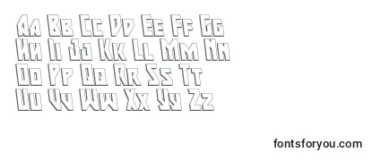Review of the Majorforce3Dleft Font