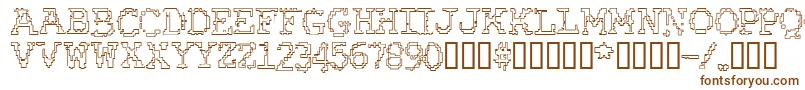 Rubbbbo Font – Brown Fonts on White Background