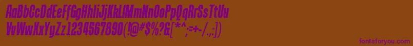 Шрифт TandellergBolditalic – фиолетовые шрифты на коричневом фоне