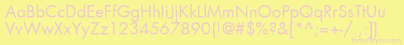 More about FuturaLtBook Font FuturaLtBook Font – Pink Fonts on Yellow Background