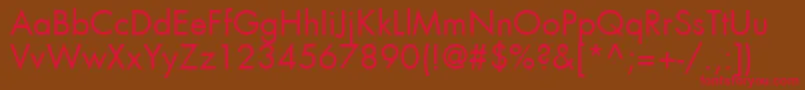 FuturaLtBook Font – Red Fonts on Brown Background