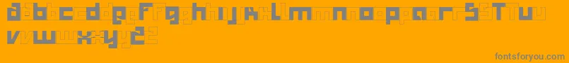 Salty Font – Gray Fonts on Orange Background