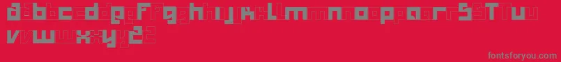 Salty Font – Gray Fonts on Red Background