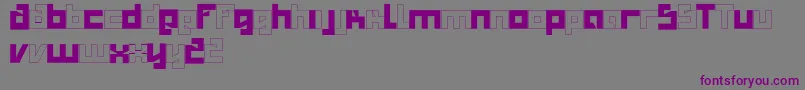 Шрифт Salty – фиолетовые шрифты на сером фоне
