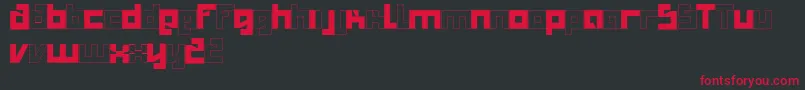 Salty Font – Red Fonts on Black Background