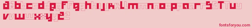 Salty Font – Red Fonts on Pink Background