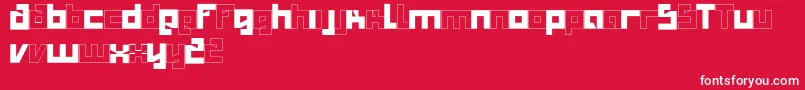 Salty Font – White Fonts on Red Background