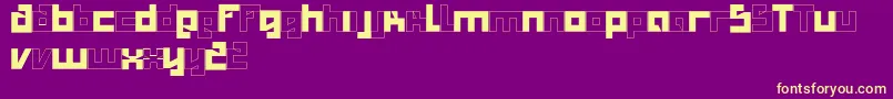 Salty Font – Yellow Fonts on Purple Background