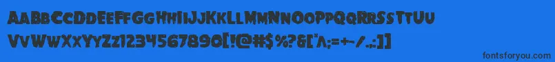 Goblincreek Font – Black Fonts on Blue Background