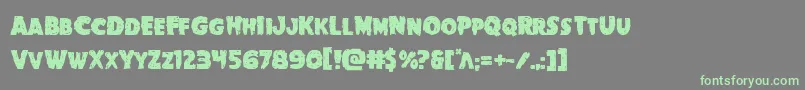 Fonte Goblincreek – fontes verdes em um fundo cinza