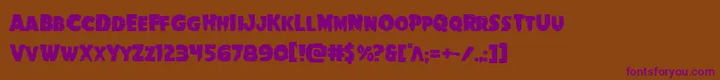 Goblincreek Font – Purple Fonts on Brown Background