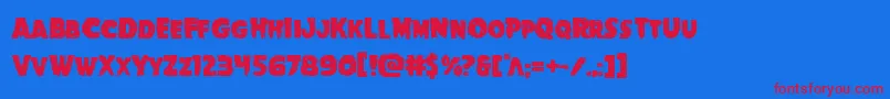 Goblincreek Font – Red Fonts on Blue Background