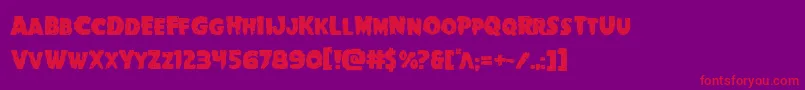 Goblincreek Font – Red Fonts on Purple Background