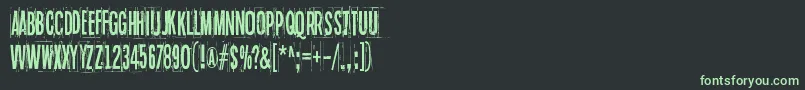 BlueSkyBlueGrass Font – Green Fonts on Black Background