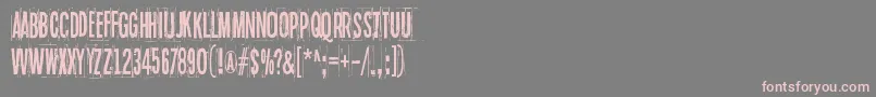 BlueSkyBlueGrass Font – Pink Fonts on Gray Background