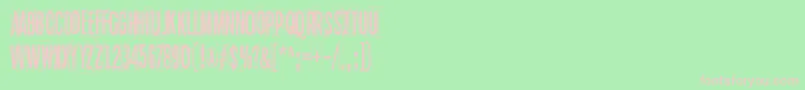 Czcionka BlueSkyBlueGrass – różowe czcionki na zielonym tle