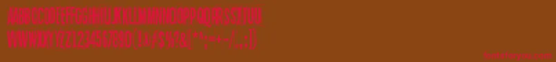 BlueSkyBlueGrass Font – Red Fonts on Brown Background