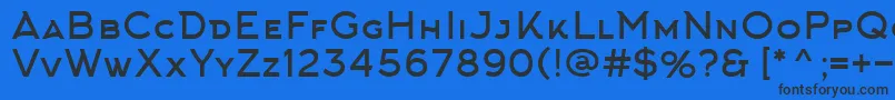 ArkhipFont Font – Black Fonts on Blue Background