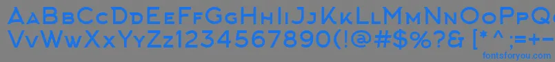 フォントArkhipFont – 灰色の背景に青い文字